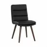 Sunpan Zelia Dinng Chair - Linea Black Leather - Set of Two - Front Side Angle - Sunpan Zelia Dinng Chair - Linea Black Leather - Set of Two - Front Side Angle