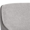 Sunpan Nairobi Lounge Chair Belfast Heather Grey / Bravo Ash - Closeup Top Angle