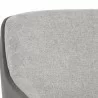 Sunpan Nairobi Lounge Chair Belfast Heather Grey / Bravo Ash - Closeup Top Angle - Sunpan Nairobi Lounge Chair Belfast Heather Grey / Bravo Ash - Closeup Top Angle