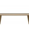 TemaHome Lago Wood Dining Table in Light Oak & Pure Black - Tabletop Side