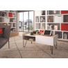 TemaHome Nina Coffee Table in Light Oak & Pure White - Lfiestyle 2