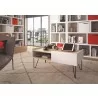 TemaHome Nina Coffee Table in Light Oak & Pure White - Lfiestyle 2 - TemaHome Nina Coffee Table in Light Oak & Pure White - Lfiestyle 2