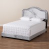 Baxton Studio Embla Velvet Upholstered Bed