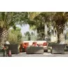 Hospitality Rattan Patio Fiji Sofa with Cushions Set - Hospitality Rattan Patio Fiji Sofa with Cushions Set