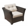 Hospitality Rattan Patio Fiji Lounge Chair with Cushions