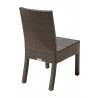 Hospitality Rattan Patio Fiji Stackable Side Chair Back View