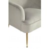 Alpine Furniture Rebecca Leisure Chair in Grey - Leg Close-up