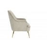 Alpine Furniture Rebecca Leisure Chair in Grey - Side