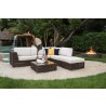 Hospitality Rattan Patio Soho 6-Piece Modular Sectional Set 