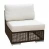 Hospitality Rattan Patio Soho Modular Armless Chair 001 - Hospitality Rattan Patio Soho Modular Armless Chair 001