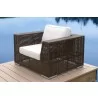 Hospitality Rattan Patio Soho Lounge Chair with Cushion - Hospitality Rattan Patio Soho Lounge Chair with Cushion