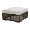 Hospitality Rattan Patio Soho Ottoman with Cushion 001 - Hospitality Rattan Patio Soho Ottoman with Cushion 001