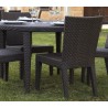 Hospitality Rattan Patio Soho Side Chair Without Cushion