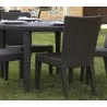 Hospitality Rattan Patio Soho Side Chair Without Cushion - Hospitality Rattan Patio Soho Side Chair Without Cushion