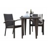Hospitality Rattan Patio Soho 3-Piece Dining Arm Chair Bistro Set with Cushions 001