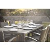 Hospitality Rattan Patio Soho 9-Piece Rectangular Dining Arm Chair Set with Cushions 001