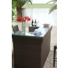 Hospitality Rattan Patio Soho Bar with Glass