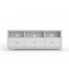 Alpine Furniture Stapleton TV Console, White - Front Angle