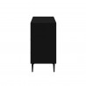 Alpine Furniture Flynn Mid Century Modern 7 Drawer Dresser, Black - Side Angle