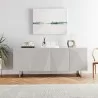 Whiteline Modern Living Paul Buffet With 5mm Pure Tempered Grey/White Glass Top - Lifestyle - Whiteline Modern Living Paul Buffet With 5mm Pure Tempered Grey/White Glass Top - Lifestyle