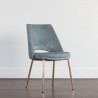 Sunpan Radella Dining Chair Bergen French Blue - Front Side Angle
