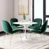 Aeon Biza Fabric Dining Chair with Gold Legs - Set of 2  - Aeon Biza Fabric Dining Chair with Gold Legs - Set of 2 