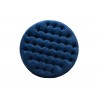 Baxton Studio Iglehart Modern and Contemporary Royal Blue Velvet Fabric Upholstered Tufted Cocktail Ottoman - Top View