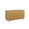 Greenington Currant Six Drawer Double Dresser Caramelized - Front Side View - Greenington Currant Six Drawer Double Dresser Caramelized - Front Side View