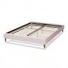 Baxton Studio Volden Queen Size Platform Bed Frame - Light Pink