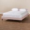 Baxton Studio Volden Queen Size Platform Bed Frame - Light Pink