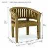 Curve Armchair Extra Thick Wood-dimension - Curve Armchair Extra Thick Wood-dimension