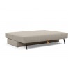 Innovation Living Osvald Sofa Bed - Kenya Gravel - Angled Fully Folded