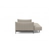 Innovation Living Malloy Sofa Bed - Kenya Gravel - Side Leg Folded