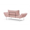  Innovation Living Zeal Straw Daybed - Vivus Dusty Coral - Back Angled