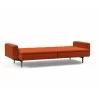 Innovation Living Dublexo Sofa With Arms in Elegance Paprika - Angled and Folded - Innovation Living Dublexo Sofa With Arms in Elegance Paprika - Angled and Folded