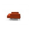  Innovation Living Dublexo Stainless Steel Sofa Bed With Arms - Elegance Paprika - Side Fully Folded
