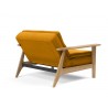 Innovation Living Dublexo Frej Chair Oak - Elegance Burned Curry - Back Angled Semi Folded