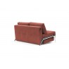 Innovation Living Cubed Full Size Sofa Bed With Alu Legs - Cordufune Rust - Back Angled