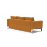 Innovation Living Cassius Quilt Chrome Sofa Bed - Mozart Masala - Back Angle