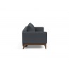  Innovation Living Cassius Quilt Dark Wood Sofa Bed - Mozart Grey Bronze - Side View