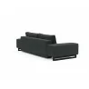 Grand D.E.L. Sofa in Boucle Black Raven - Back ngled - Grand D.E.L. Sofa in Boucle Black Raven - Back ngled