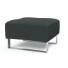 Innovation Living Supremax/Cassius D.E.L. Ottoman - Boucle Black Raven - Angled - Innovation Living Supremax/Cassius D.E.L. Ottoman - Boucle Black Raven - Angled