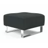 Innovation Living Supremax/Cassius D.E.L. Ottoman - Boucle Black Raven - Side Angled View - Innovation Living Supremax/Cassius D.E.L. Ottoman - Boucle Black Raven - Side Angled View