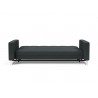 Innovation Living Cassius D.E.L. Sofa Bed - Boucle Black Raven - Front and Fully Folded