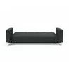 Innovation Living Cassius D.E.L. Sofa Bed - Boucle Black Raven - Front and Fully Folded - Innovation Living Cassius D.E.L. Sofa Bed - Boucle Black Raven - Front and Fully Folded