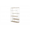 TemaHome Albi Bookshelf in Light Oak & White - Angled View