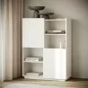 TemaHome Nina Cupboard in Light Oak & Pure White - Lifestyle - TemaHome Nina Cupboard in Light Oak & Pure White - Lifestyle