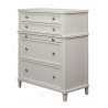 Alpine Furniture Potter Chest in French White - Angled