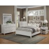 Alpine Furniture Potter Full Size Bed in French White - Lifestyle