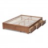 Baxton Studio Wren Platform Storage Bed Frame